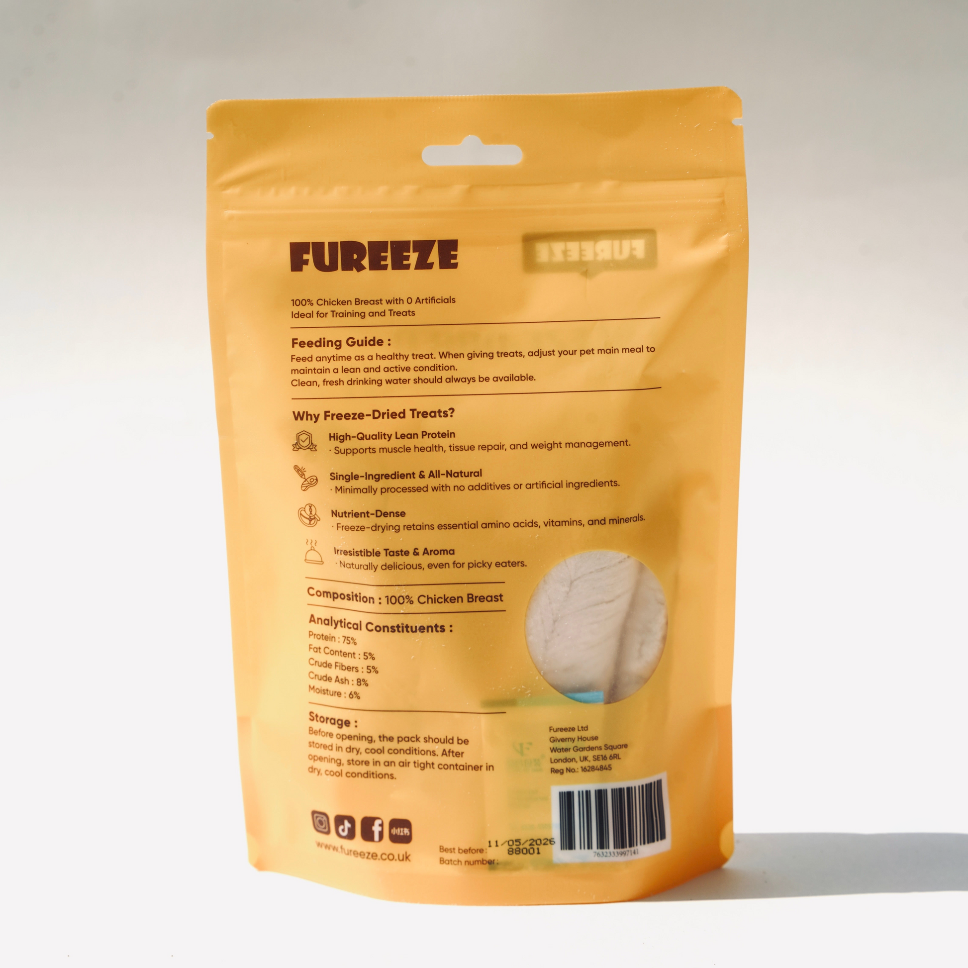 Fureeze Freeze-Dried Chicken Breast